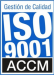 Logo de ISO 9001 ACCM